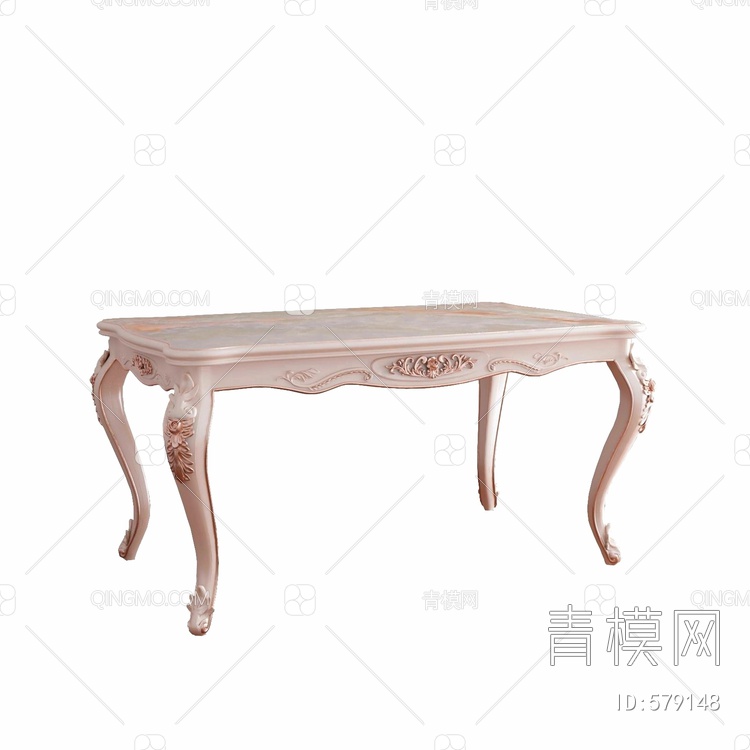 艺家百年 餐桌3D模型下载【ID:579148】
