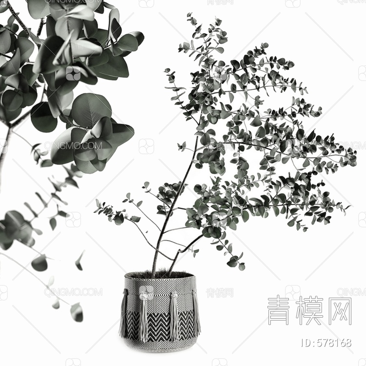 盆栽盆景3D模型下载【ID:578168】