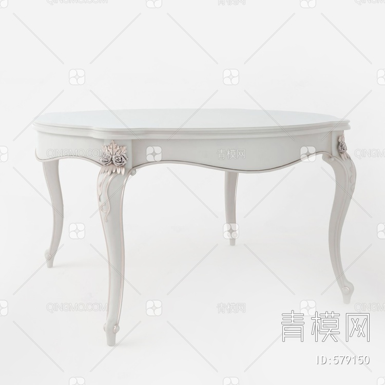 诺丁山 餐桌3D模型下载【ID:579150】