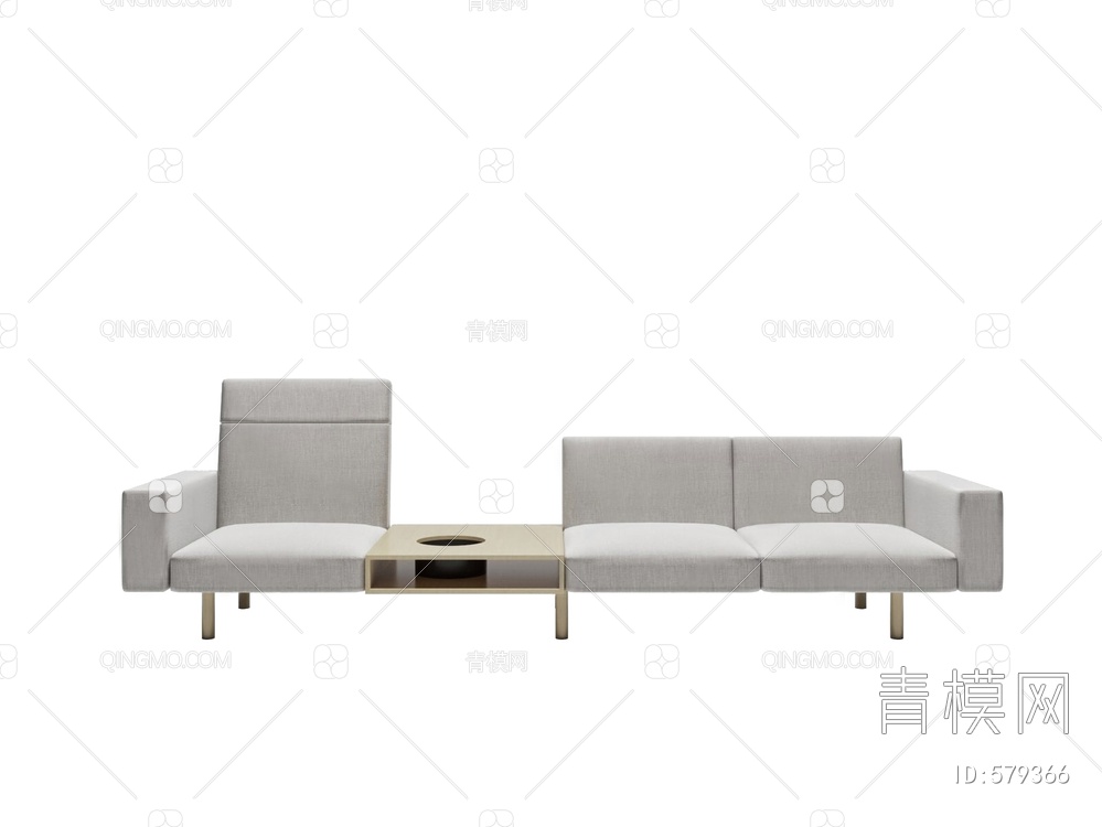 西班牙 Viccarbe 多人沙发3D模型下载【ID:579366】