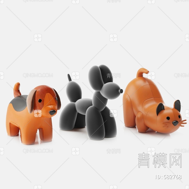 儿童动物座椅3D模型下载【ID:582768】