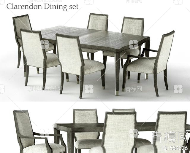 餐桌椅3D模型下载【ID:584226】