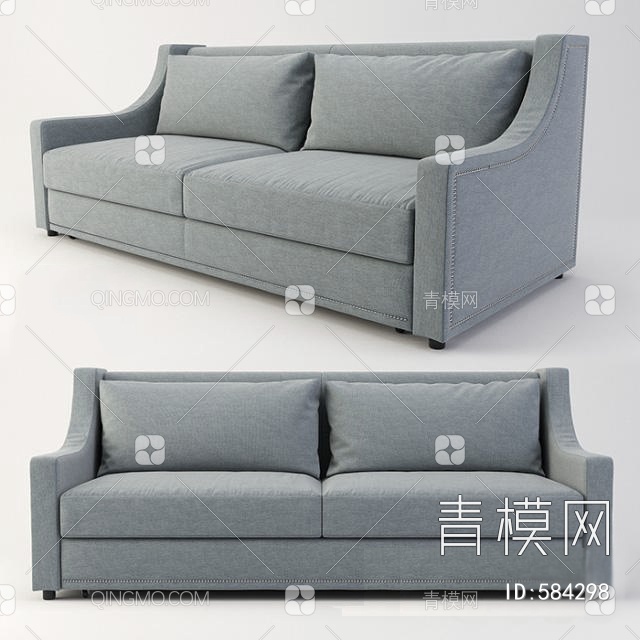 双人沙发3D模型下载【ID:584298】