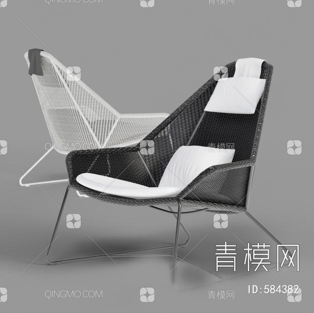 藤椅3D模型下载【ID:584382】
