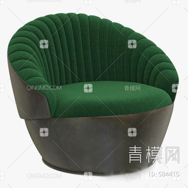单人沙发椅3D模型下载【ID:584415】