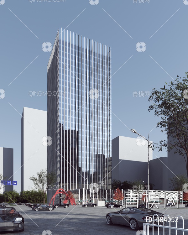 商业建筑办公楼高层公建3D模型下载【ID:584052】