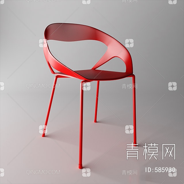 吧椅 高脚椅子3D模型下载【ID:585930】