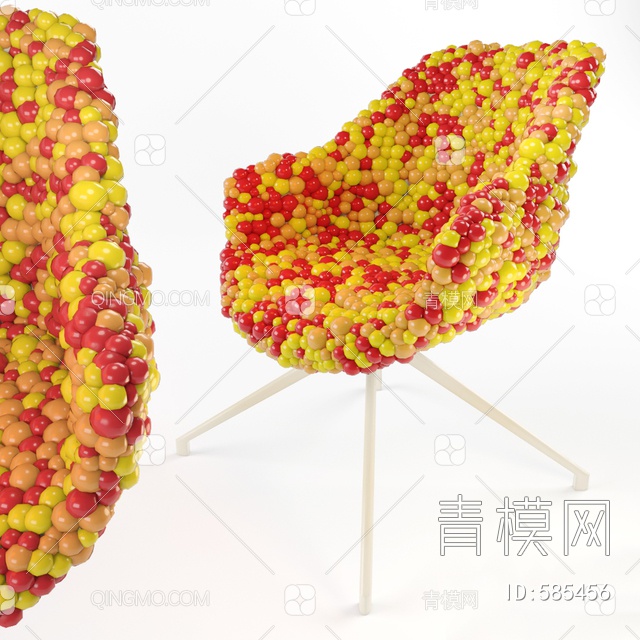 泡泡球网红休闲椅3D模型下载【ID:585456】