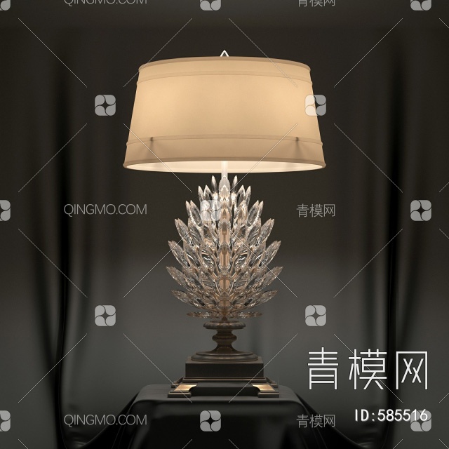 复古台灯国外3D模型下载【ID:585516】