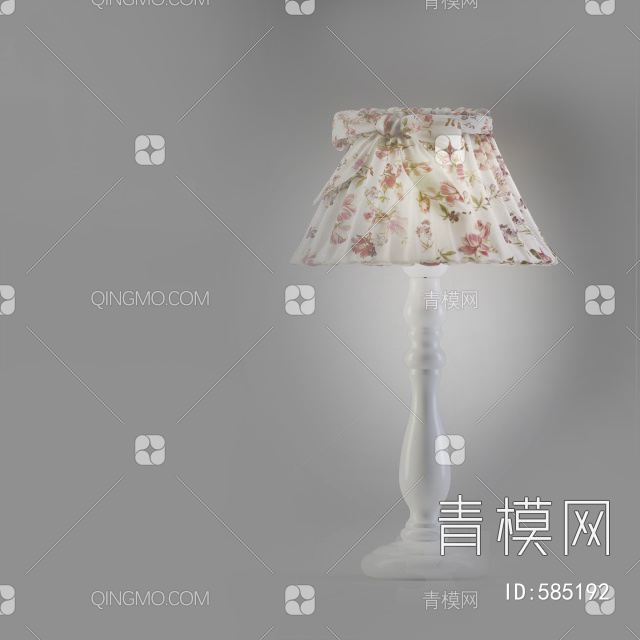 Arte LAMP bambina A7020LT-1WH台灯3D模型下载【ID:585192】