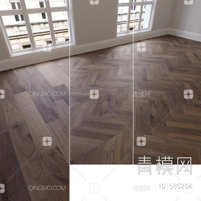 木地板 实木地板3D模型下载【ID:585264】