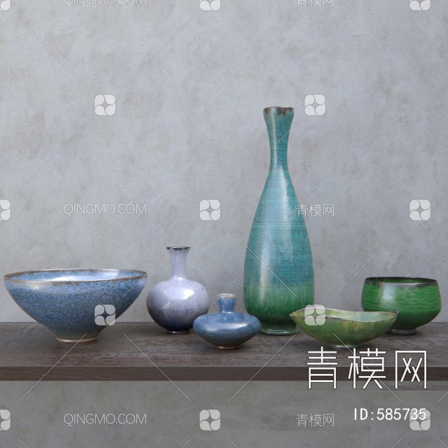 陶瓷器皿3D模型下载【ID:585735】