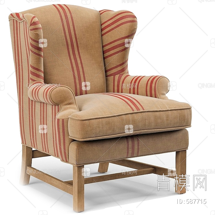 单人沙发 休闲沙发 懒人沙发3D模型下载【ID:587715】