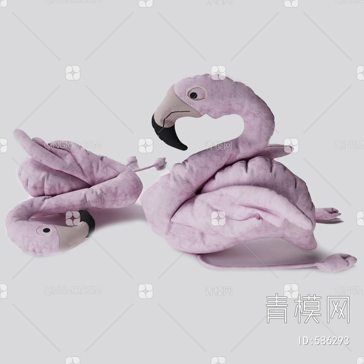 火烈鸟抱枕3D模型下载【ID:586293】