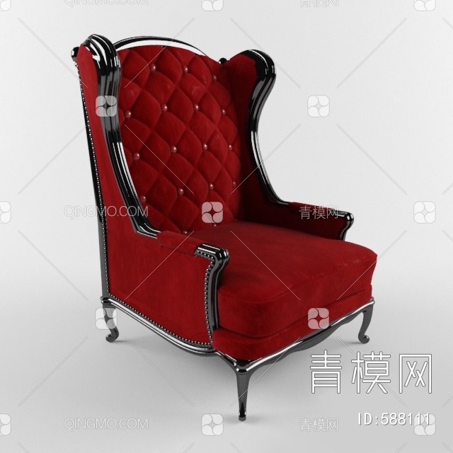 单椅3D模型下载【ID:588111】