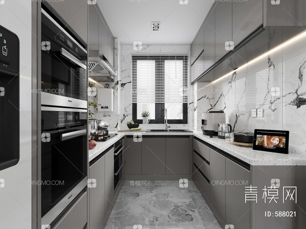 厨房3D模型下载【ID:588021】