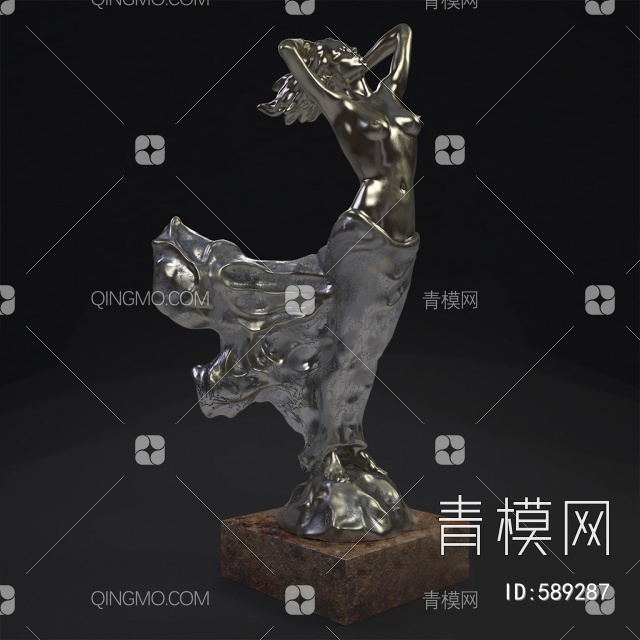 室外女神雕塑3D模型下载【ID:589287】