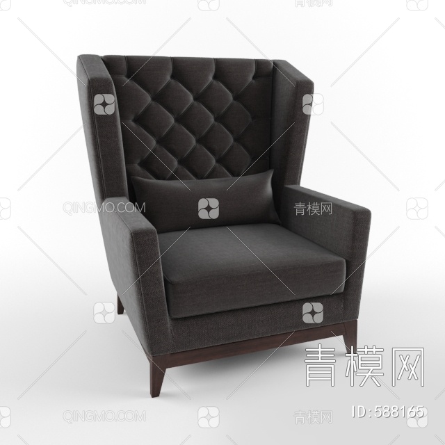 单人沙发3D模型下载【ID:588165】