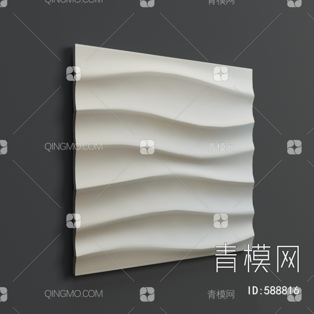 背景墙3D模型下载【ID:588816】