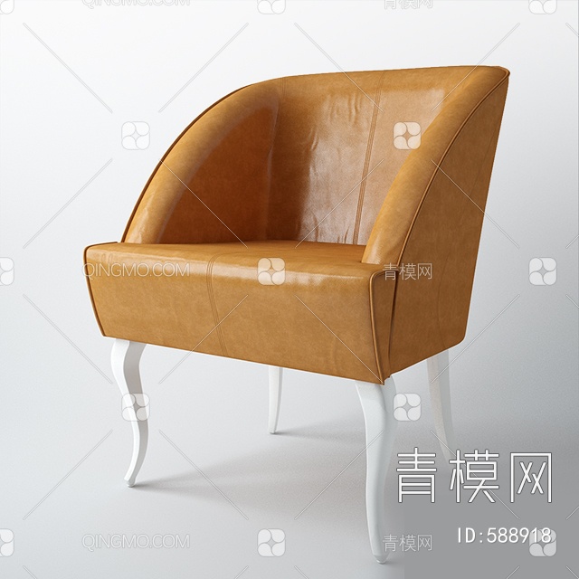 单人沙发3D模型下载【ID:588918】