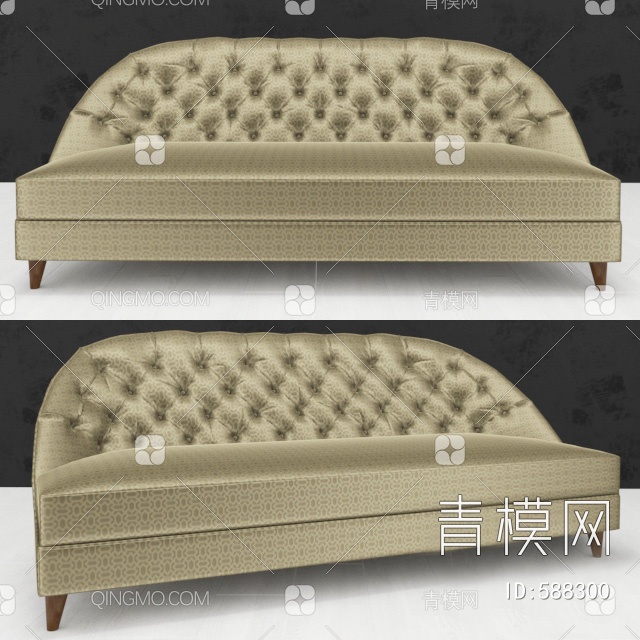 多人沙发3D模型下载【ID:588300】