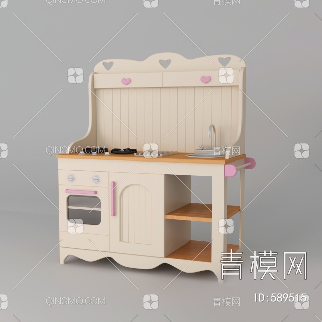 儿童厨房3D模型下载【ID:589515】