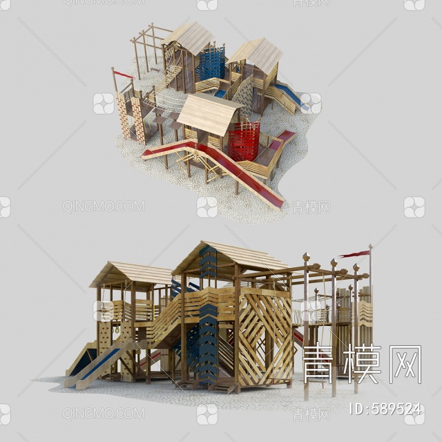 儿童游乐场3D模型下载【ID:589524】