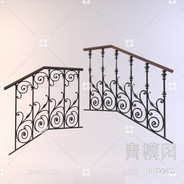 楼梯栏杆3D模型下载【ID:592452】