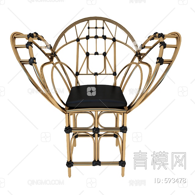 藤椅3D模型下载【ID:593478】