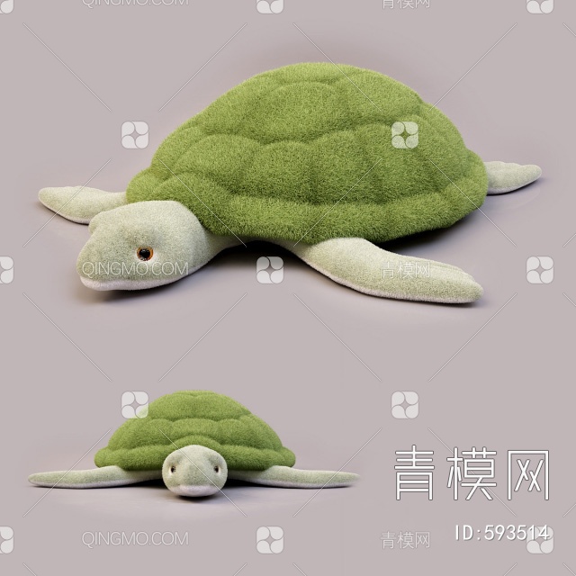 乌龟玩偶3D模型下载【ID:593514】