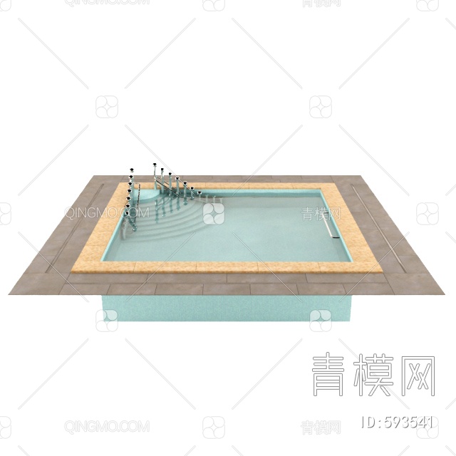 泳池3D模型下载【ID:593541】