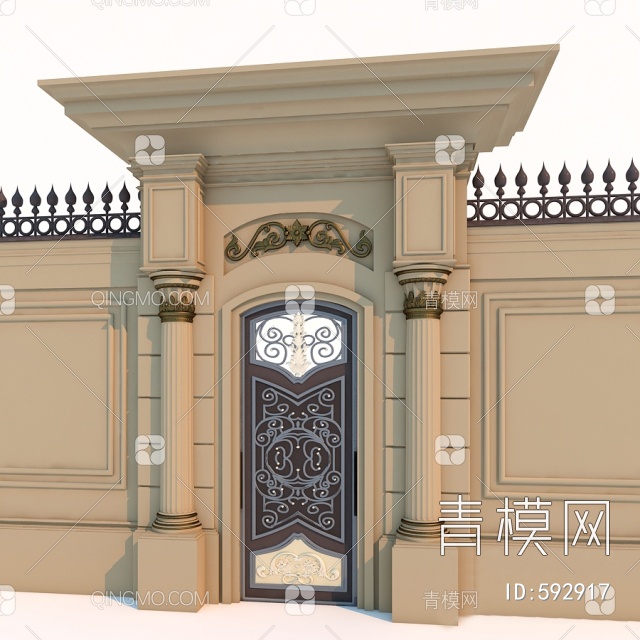 门面门头3D模型下载【ID:592917】