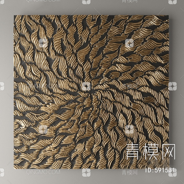 装饰画 挂画3D模型下载【ID:591531】