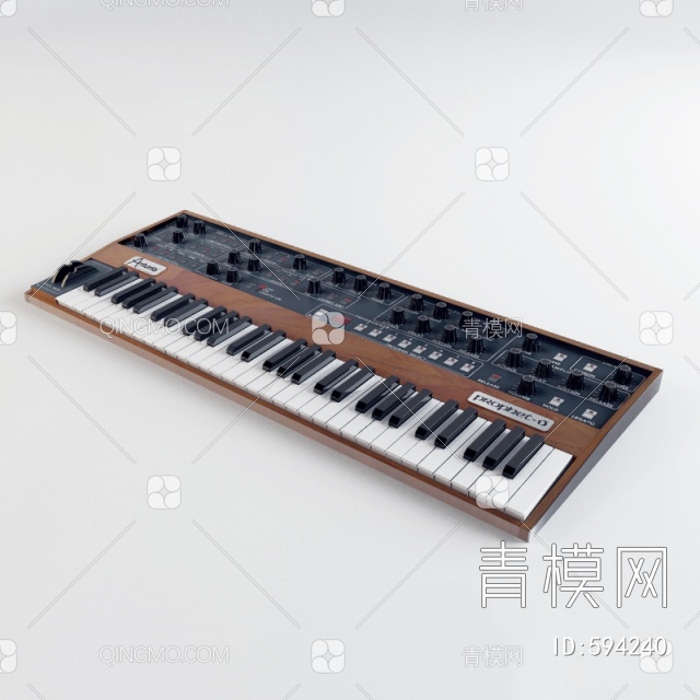 木制电子琴3D模型下载【ID:594240】