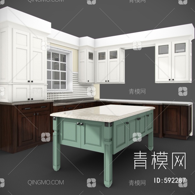 厨柜3D模型下载【ID:592287】