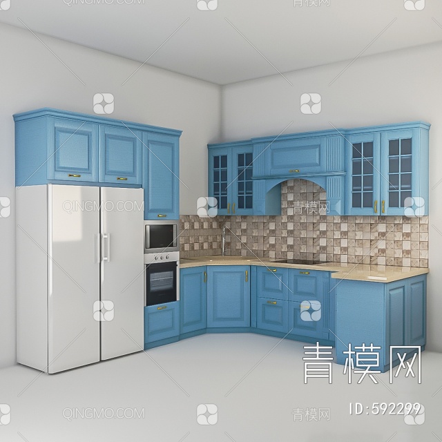 厨柜3D模型下载【ID:592299】