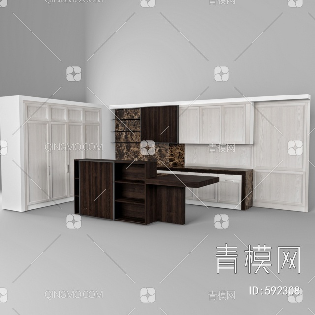 厨柜3D模型下载【ID:592308】