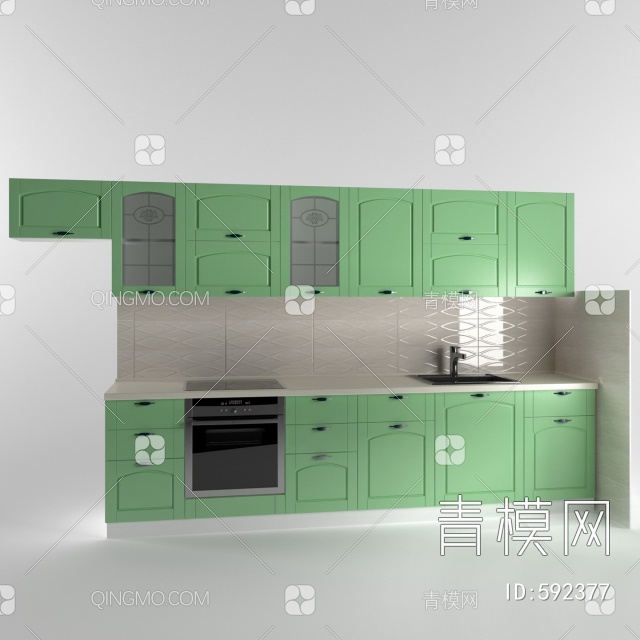 厨柜3D模型下载【ID:592377】