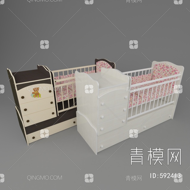 儿童床3D模型下载【ID:592413】