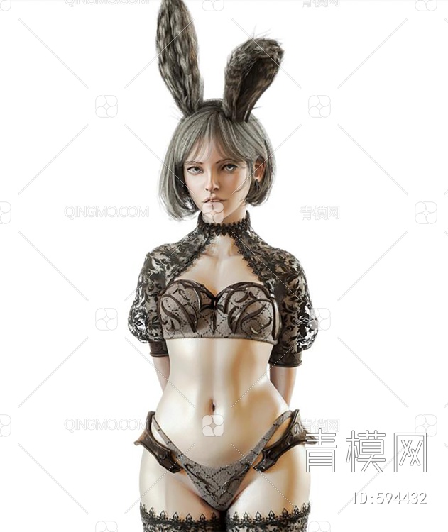 兔女郎3D模型下载【ID:594432】