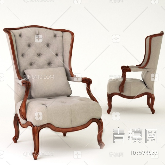 单椅3D模型下载【ID:594627】