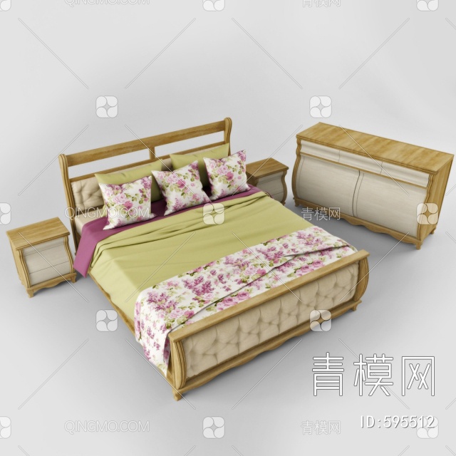 儿童床3D模型下载【ID:595512】