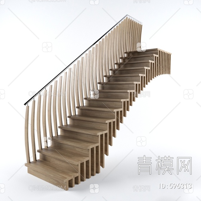 楼梯栏杆3D模型下载【ID:596313】