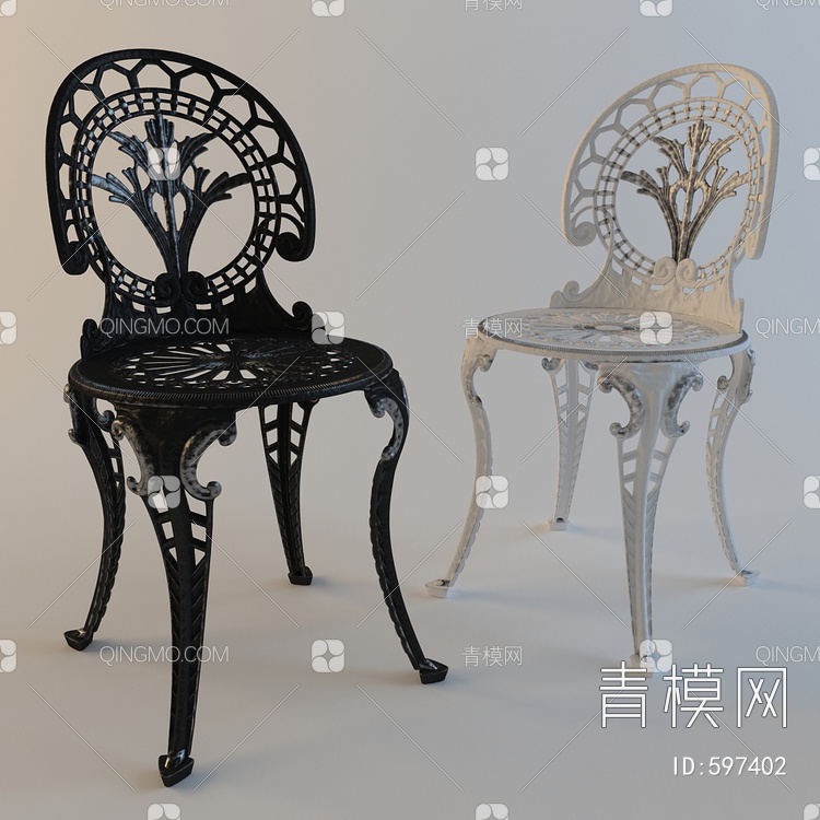 单椅3D模型下载【ID:597402】
