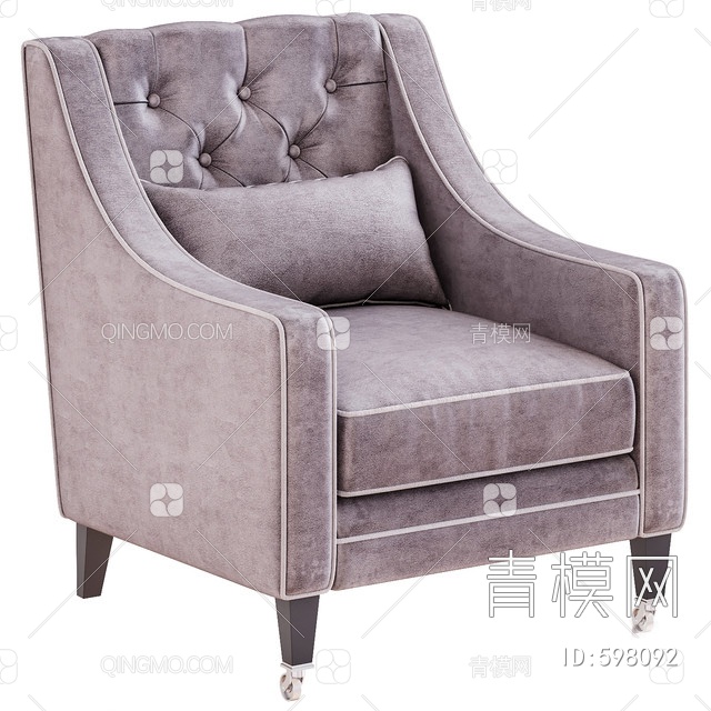 休闲沙发椅3D模型下载【ID:598092】