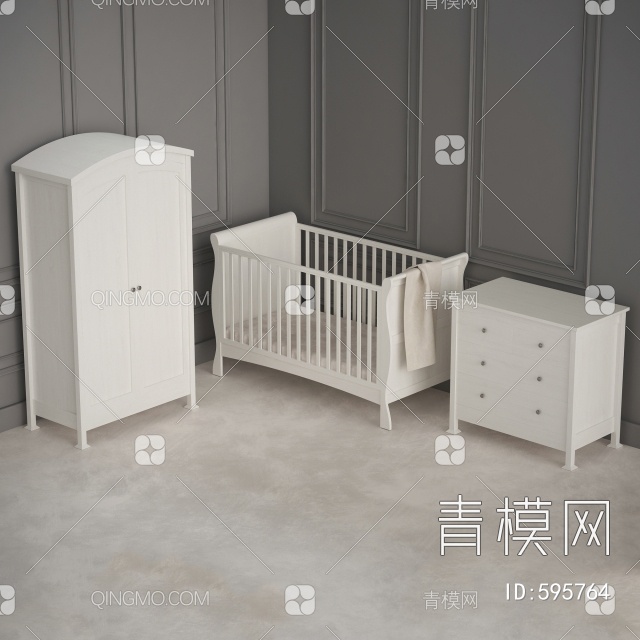 儿童家具3D模型下载【ID:595764】