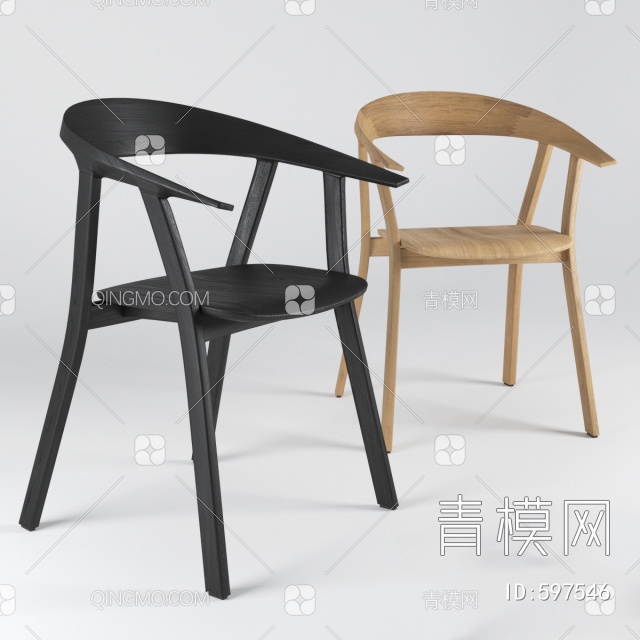 单椅3D模型下载【ID:597546】