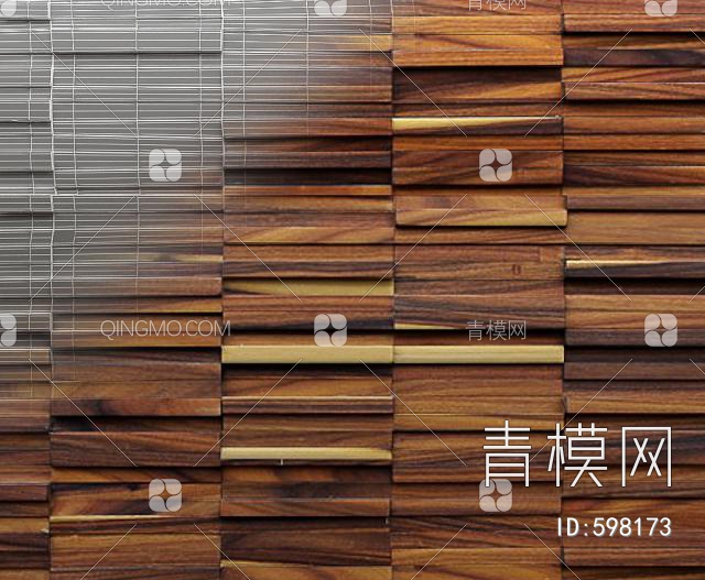 木质造型板3D模型下载【ID:598173】