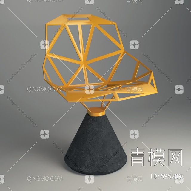 工业休闲椅3D模型下载【ID:595209】