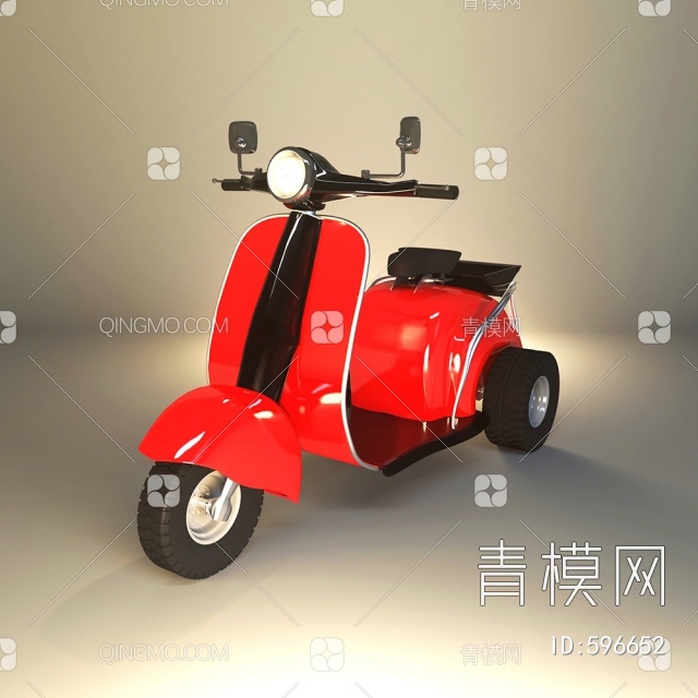 交通工具电瓶车3D模型下载【ID:596652】